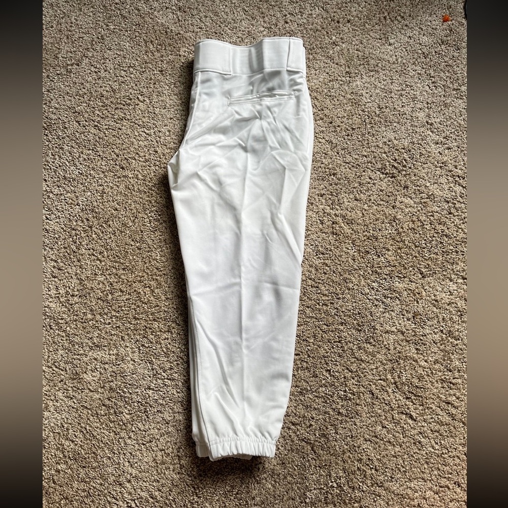 New white Easton softball pants